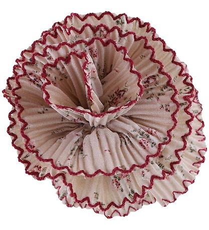 By Stær Hair Clip - Miley - Cream/Dark Pink
