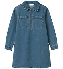 Name It Klänning - Denim - NkfAstrid - Medium+ Blue Denim