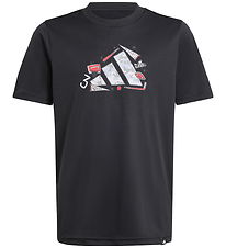 adidas Performance T-skjorte - J Camo Train - Svart