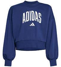 adidas Performance Sweatshirt - Beskuren - Mörkblå/White m. Logo