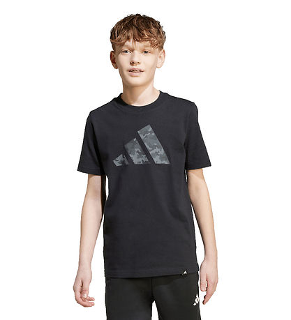 adidas Performance T-shirt - Camouflage - Black w. Logo