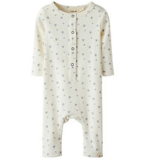 Lil' Atelier Onesie - NbnLago - Coconut Mjölk/Blueberry