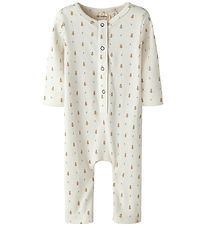 Lil' Atelier Onesie - Rib - NbnLago - Coconut Mjölk/Pear