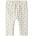 Lil' Atelier Trousers - Rib - NbnLago - Coconut Milk/Pear
