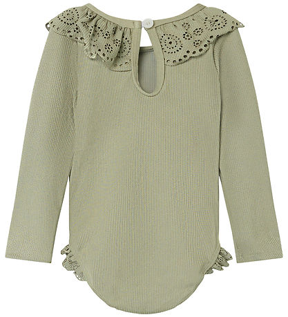 Lil' Atelier Swimsuit - Rib - NbfFola - Forst Fog