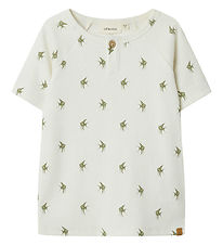 Lil' Atelier T-shirt - Rib - NmmLavo - Coconut Mjölk/Fish