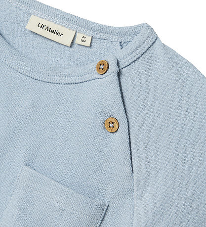 Lil' Atelier Stuttermabolur - Sviti - NmmJollo - Zen Blue