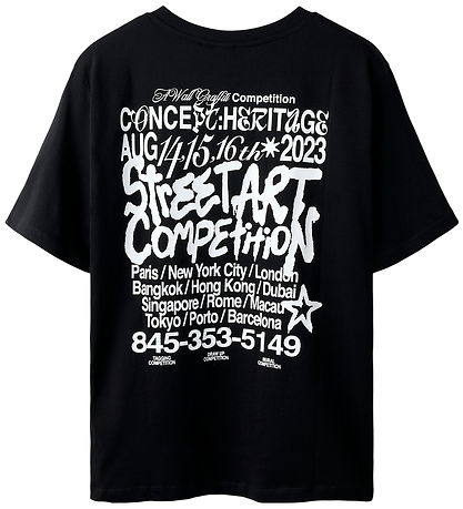 LMTD T-Shirt - NlmStreet - Black/White Print