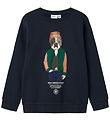 Name It Sweatshirt - NkmPsalko - Dark Sapphire w. Print