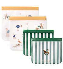 Liewood Matpåsar - Rebus - Återanvändbar - 4-pack - Sandy
