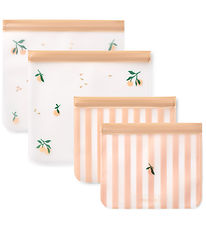 Liewood Matpåsar - Rebus - Återanvändbar - 4-pack - Peach