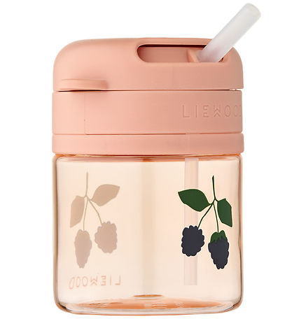 Liewood Cup w. Straws - Pavia - 280 mL - Berry/Pale Tuscany