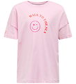 Kids Only T-Shirt - Koglia - Rosalöffler/Spaziergang