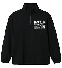 Name It Sweatshirt - Halv dragkedja - NkmKimba - Svart