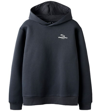 LMTD Hoodie - NlnHebra - Asfalt m. Print