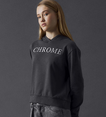 LMTD Hoodie - NlfZilver - Magnet m. Print