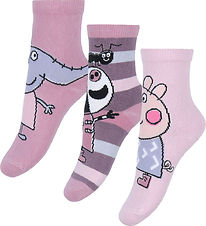 Name It Strumpor - 3-pack - NmfOdassa - Greta Gris - Korsage