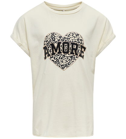 Kids Only T-Shirt - Noos - KogLucy - Birch/Amore/Leo