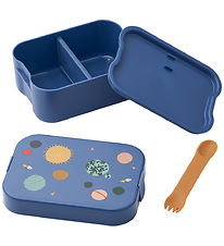 Liewood Lunchbox w. Cutlery - Kamil - Universe/Classic Navy