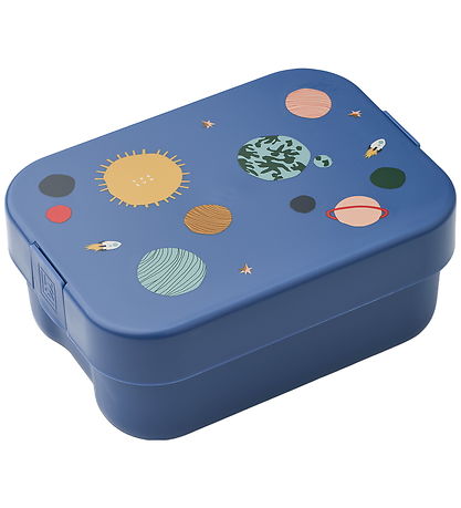 Liewood Lunchbox w. Cutlery - Kamil - Universe/Classic Navy