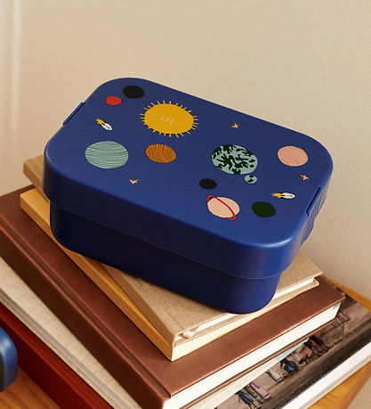 Liewood Lunchbox w. Cutlery - Kamil - Universe/Classic Navy