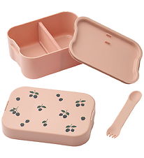 Liewood Lunchbox w. Cutlery - Kamil - Berry/Pale Tuscany