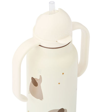 Liewood Water Bottle - Kimmie - 250 mL - Elephant Cream De la Cr