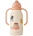 Liewood Water Bottle - Kimmie - 250 mL - Cats Duck Dogs/Sandy