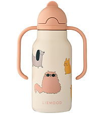 Liewood Vatnsflaska - Kimmie - 250 ml - Kettir Önd Hundar/Sandy