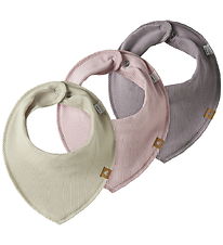 Name It Drool bib - 3-Pack - NbfYvetteliona - Pink/Purple/Beige