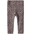 Name It Leggings - NbfLeoana - Burnished Lilac w. Leopard Print