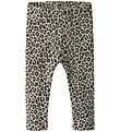 Name It Leggings - NbfLeoana - Peyote w. Leopard Print