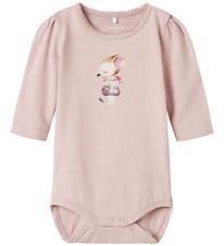 Name It Body l/ä - NbfLotus - Polerad Lilac m. Tryck