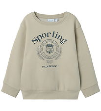 Name It Sweatshirt - NmmDrian - Silver Foder m. Tryck