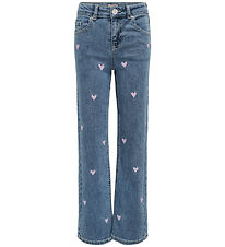 Kids Only Jeans - KogJuicy - Bred - Heart - Noos - Blue Denim