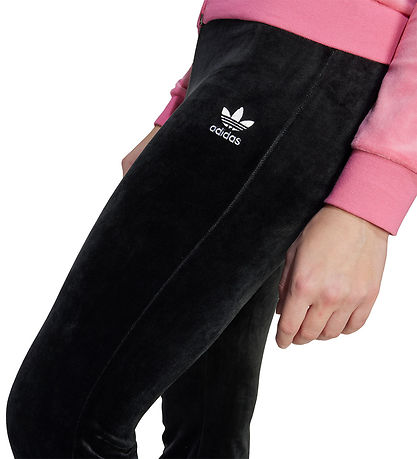 Survêtement en velours adidas Originals - Noir/Blanc av. Logo