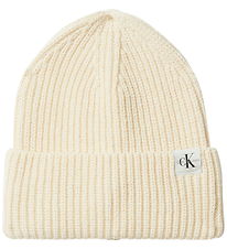 Calvin Klein Beanie - Knitted - Monogram - Whitecap Grey