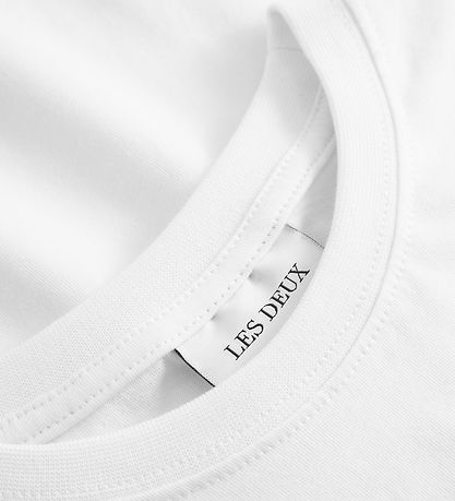 Les Deux T-shirt - Aidan - Vit m. Logo