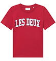 Les Deux T-shirt - Aidan - Scarlet Saga Red w. Logo