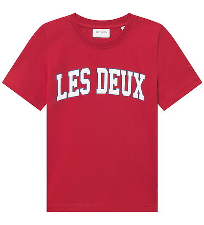 Les Deux T-shirt - Aidan - Scarlet Saga Red w. Logo