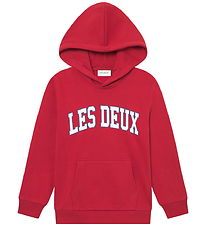 Les Deux Hoodie - Aidan - Scarlet Sage m. Logo