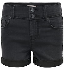 Kids Only Jeansshorts - KogCarmen - Tvättad Black