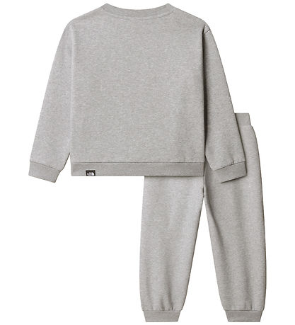 The North Face Sweatset - Light Grey Heather m. Logo