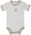 Fixoni Bodysuit s/s - Sand Melange w. Print