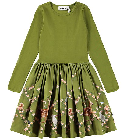 Molo Dress - Rib - Casie Warm - Argyle Forest