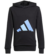 adidas Performance Hoodie - Black/Blufus/Globlu m. Logo