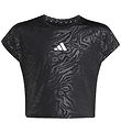 adidas Performance Stuttermabolur - Stytt - Svart/Hvítt