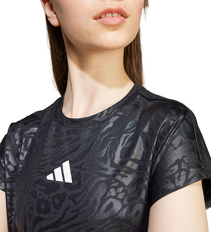adidas Performance T-shirt - Cropped - Black/White