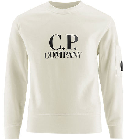 C.P. Company Sweatshirt - Gaas White m. Zwart