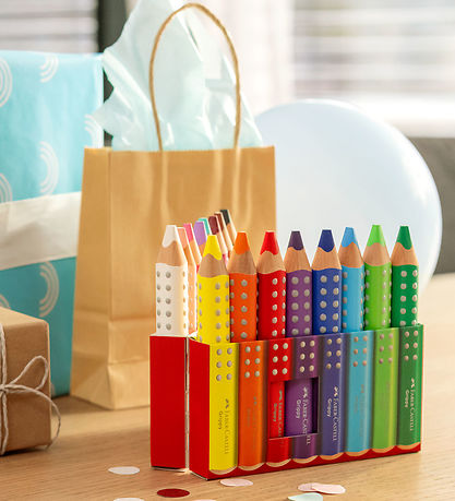 Faber-Castell Colouring Pencils - XXL Jumbo Grip + Tips - 16 pcs